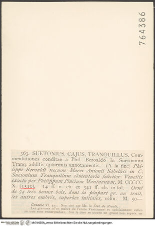 Rückseite von bh764386_recto