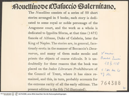 Rückseite von bh764388_recto