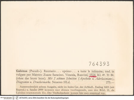 Rückseite von bh764393_recto