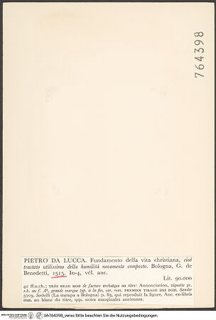 Rückseite von bh764398_recto