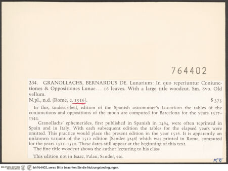 Rückseite von bh764402_recto