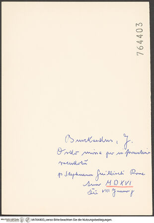 Rückseite von bh764403_recto