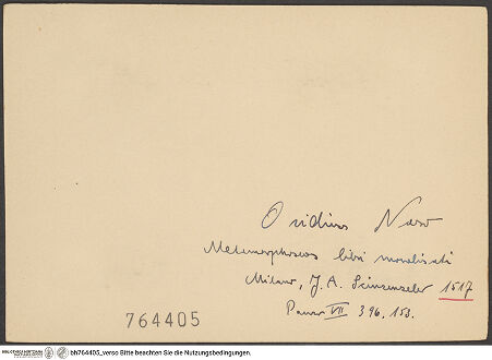 Rückseite von bh764405_recto