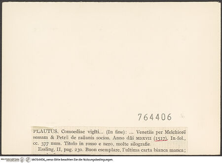 Rückseite von bh764406_recto