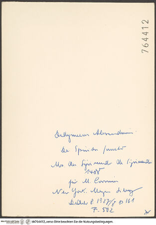 Rückseite von bh764412_recto