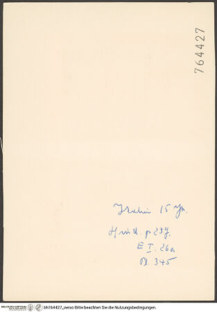 Rückseite von bh764427_recto