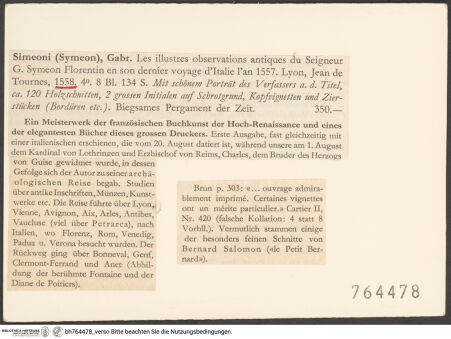 Rückseite von bh764478_recto