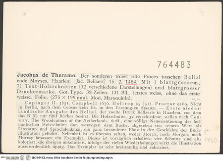 Rückseite von bh764483_recto