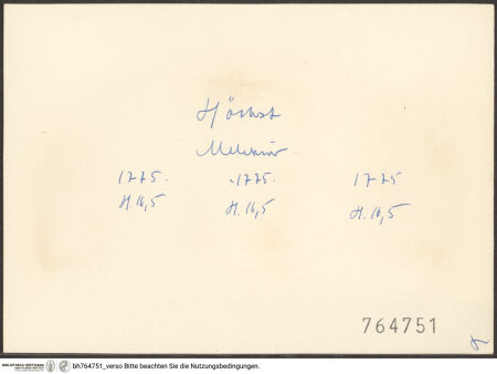 Rückseite von bh764751_recto