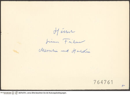 Rückseite von bh764761_recto