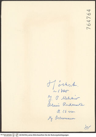 Rückseite von bh764764_recto