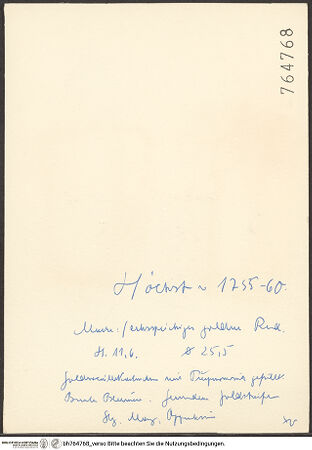 Rückseite von bh764768_recto