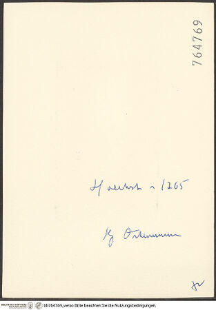 Rückseite von bh764769_recto