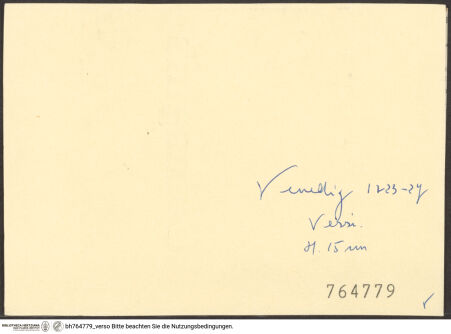 Rückseite von bh764779_recto