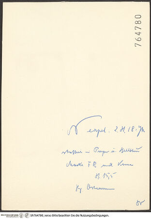 Rückseite von bh764780_recto