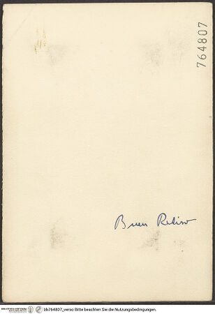 Rückseite von bh764807_recto