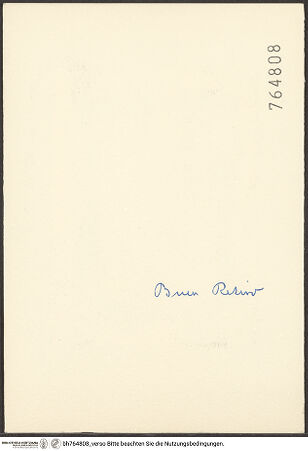 Rückseite von bh764808_recto