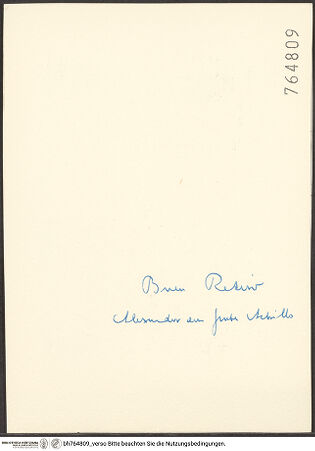 Rückseite von bh764809_recto