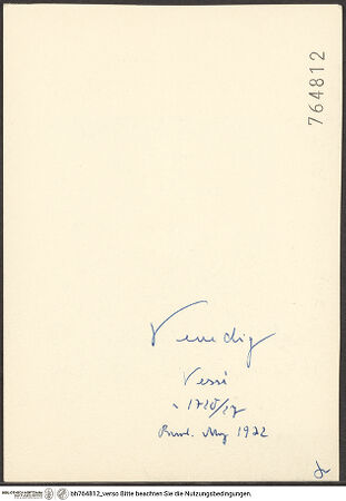 Rückseite von bh764812_recto