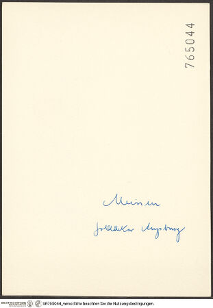 Rückseite von bh765044_recto