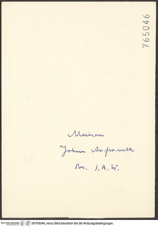 Rückseite von bh765046_recto