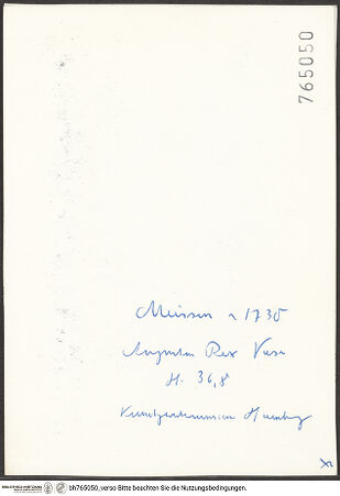 Rückseite von bh765050_recto