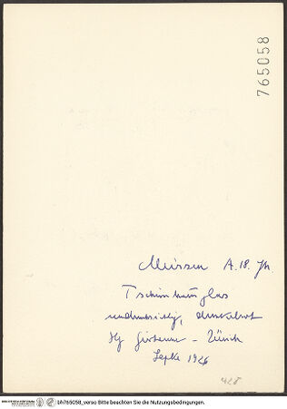 Rückseite von bh765058_recto