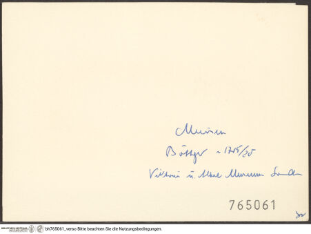 Rückseite von bh765061_recto