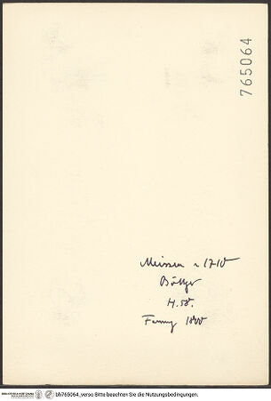 Rückseite von bh765064_recto