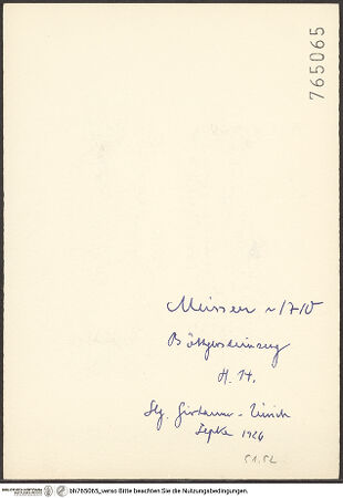 Rückseite von bh765065_recto