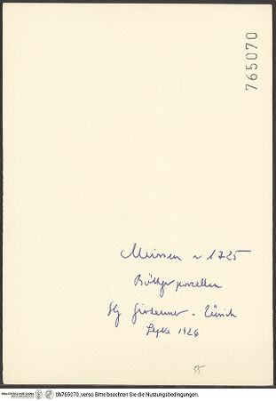 Rückseite von bh765070_recto