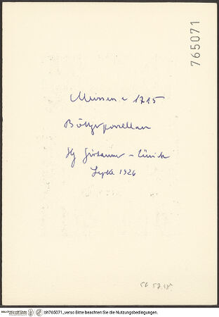 Rückseite von bh765071_recto