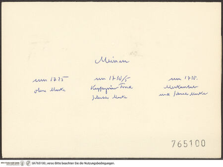 Rückseite von bh765100_recto