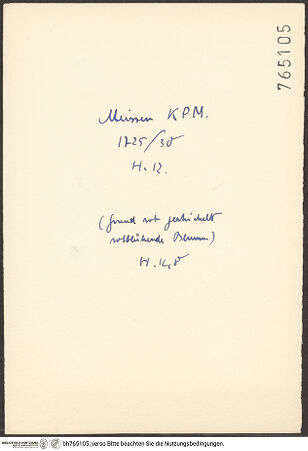 Rückseite von bh765105_recto