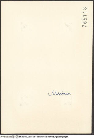 Rückseite von bh765118_recto