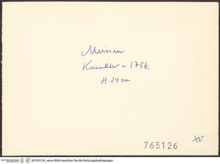 Rückseite von bh765126_recto