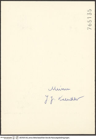 Rückseite von bh765135_recto