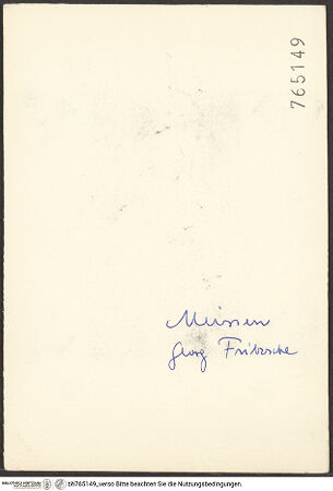 Rückseite von bh765149_recto