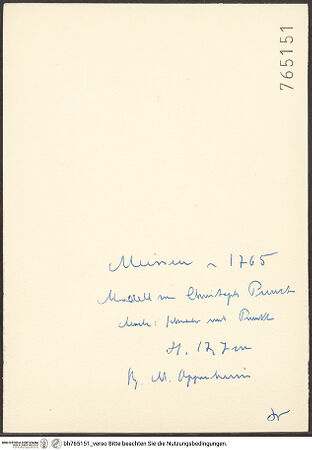 Rückseite von bh765151_recto