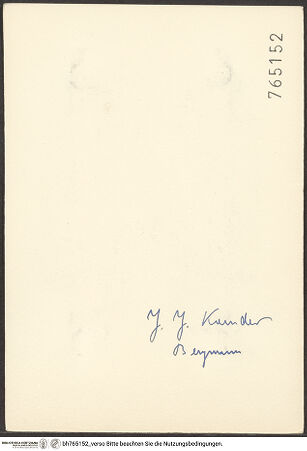 Rückseite von bh765152_recto