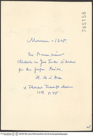 Rückseite von bh765158_recto