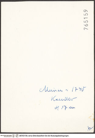 Rückseite von bh765159_recto