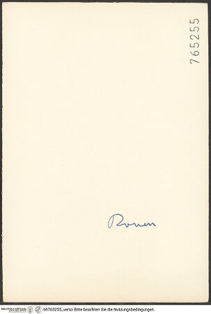 Rückseite von bh765255_recto