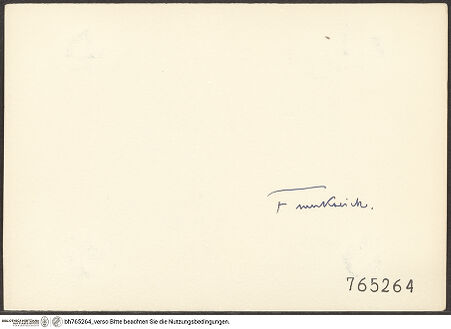 Rückseite von bh765264_recto