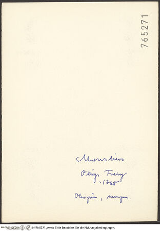 Rückseite von bh765271_recto