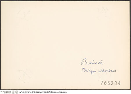 Rückseite von bh765284_recto