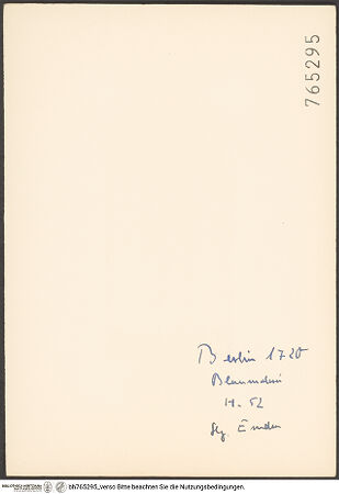 Rückseite von bh765295_recto