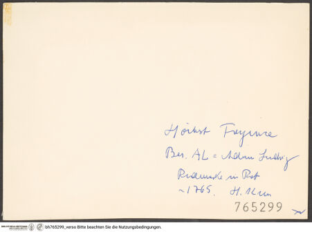 Rückseite von bh765299_recto