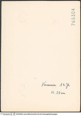 Rückseite von bh765304_recto