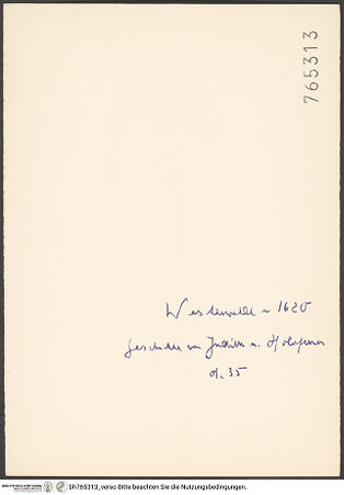 Rückseite von bh765313_recto